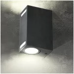 Garden wall lamp QUERK 7 2xGU10 IP54 black LED2B KOBI-003707 SpectrumLED