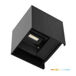   Garden wall lamp LED QUERK 2x3W 3000K IP54 black LED2B KOBI-003708 KOBI