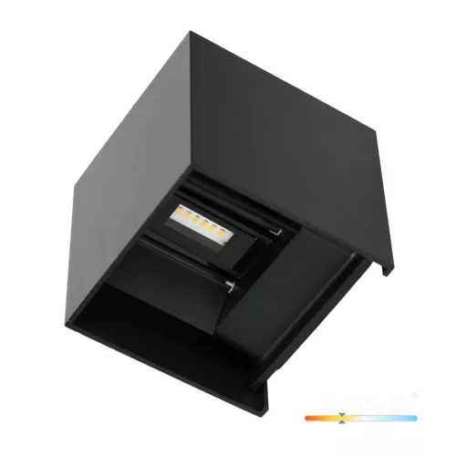 Garden wall lamp LED QUERK 2x3W 3000K IP54 black LED2B KOBI-003708 KOBI
