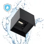 Garden wall lamp LED QUERK 2x3W 3000K IP54 black LED2B KOBI-003708 KOBI