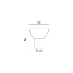 GU10 LED-fényforrás, 8 W, Meleg fehér WW 3000K 800lm, KOBI-003810 KOBI