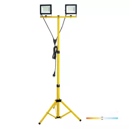   TIGRA TRIPOD LED-reflektor, 110°, IP54, 100 W, Természetes fehér, fekete