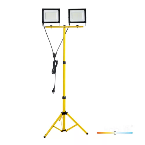 TIGRA TRIPOD LED-reflektor, 110°, IP54, 200 W, Természetes fehér, fekete