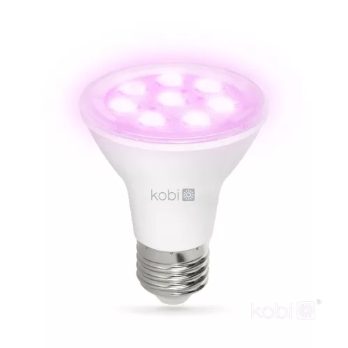 E27 Növénynevelő LED-fényforrás, 7 W, Meleg fehér WW 1200K 185lm, KOBI-004012 KOBI