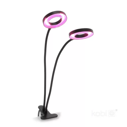 LED növénynevelő lámpa LED VITARO RING 2 csiptetős 8W – Kobi Design KOBI-004015 KOBI