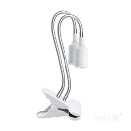   LED növénynevelő lámpa LED PLANTY CLIP W DUO 1xE27 white Kobi Design KOBI-004017 SpectrumLED
