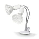 LED növénynevelő lámpa LED PLANTY CLIP W DUO 1xE27 white Kobi Design KOBI-004017 SpectrumLED