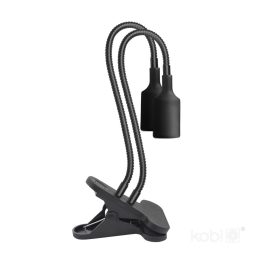   LED növénynevelő lámpa LED PLANTY CLIP W DUO 1xE27 black Kobi Design KOBI-004018 KOBI
