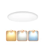 Ceiling lamp LED NIVERA CIRCLE 12W 3CCT IP54 white Kobi Premium KOBI-004086 KOBI
