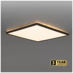 Ceiling lamp LED NIVERA SQUARE 12W 3CCT IP54 black Kobi Premium KOBI-004095 KOBI