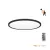 Ceiling lamp LED NIVERA CIRCLE 18W 3CCT LX IP54 black Kobi Premium KOBI-004105 SpectrumLED