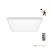 Ceiling lamp LED NIVERA SQUARE 18W 3CCT LX IP54 white Kobi Premium KOBI-004112 KOBI
