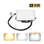 DELYO MHN LED-reflektor, 110°, IP65, 10 W, Hideg fehér, fekete KOBI-004225 KOBI