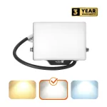 DELYO MHN LED-reflektor, 110°, IP65, 20 W, Természetes fehér, fekete KOBI-004226 KOBI