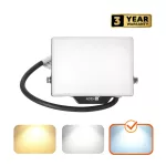 DELYO MHN LED-reflektor, 110°, IP65, 20 W, Hideg fehér, fekete KOBI-004227 KOBI