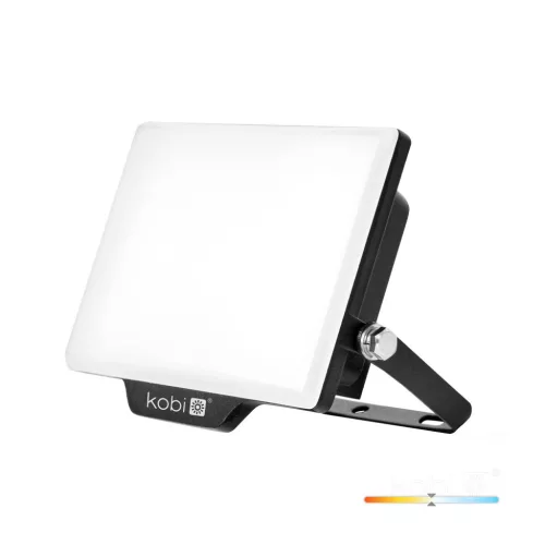 DELYO MHN LED-reflektor, 110°, IP65, 30 W, Természetes fehér, fekete KOBI-004228 SpectrumLED
