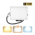 DELYO MHN LED-reflektor, 110°, IP65, 30 W, Természetes fehér, fekete KOBI-004228 SpectrumLED