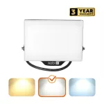 DELYO MHN LED-reflektor, 110°, IP65, 50 W, Természetes fehér, fekete