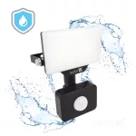 DELYO MHNC LED-reflektor, 110°, IP54, 10 W, Hideg fehér, fekete KOBI-004235 KOBI