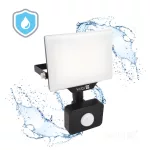 DELYO MHNC LED-reflektor, 110°, IP54, 20 W, Hideg fehér, fekete KOBI-004237 KOBI