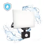 DELYO MHNC LED-reflektor, 110°, IP54, 30 W, Természetes fehér, fekete KOBI-004238 KOBI