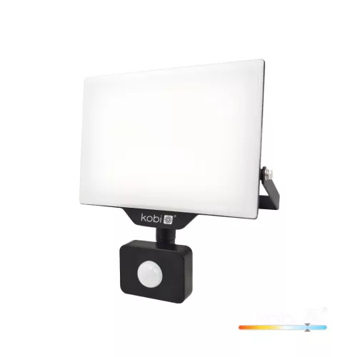 DELYO MHNC LED-reflektor, 110°, IP54, 30 W, Hideg fehér, fekete KOBI-004239 SpectrumLED