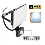 DELYO MHNC LED-reflektor, 110°, IP54, 30 W, Hideg fehér, fekete KOBI-004239 SpectrumLED