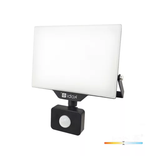 DELYO MHNC LED-reflektor, 110°, IP54, 50 W, Természetes fehér, fekete KOBI-004240 KOBI