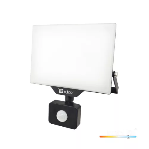 DELYO MHNC LED-reflektor, 110°, IP54, 50 W, Hideg fehér, fekete KOBI-004241 KOBI