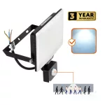 DELYO MHNC LED-reflektor, 110°, IP54, 50 W, Hideg fehér, fekete KOBI-004241 KOBI