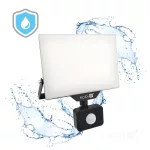 DELYO MHNC LED-reflektor, 110°, IP54, 50 W, Hideg fehér, fekete KOBI-004241 KOBI
