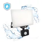 DELYO MHNC LED-reflektor, 110°, IP54, 50 W, Hideg fehér, fekete