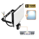 DELYO MHNC LED-reflektor, 110°, IP54, 100 W, Hideg fehér, fekete KOBI-004243 SpectrumLED