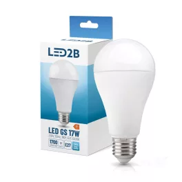   E27 LED-fényforrás, 17 W, Hideg fehér CW 6500K lm, KOBI-004297 KOBI