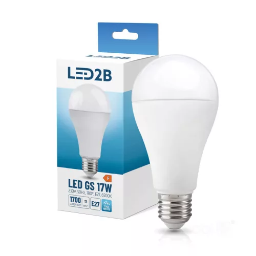 E27 LED-fényforrás, 17 W, Hideg fehér CW 6500K lm, KOBI-004297 KOBI