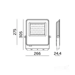 Floodlight LED ULSAN 150W 4000K IP65 Kobi Pro