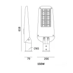 Street light LED ULTIMATE STREET 150W 4000K IP66 Kobi Pro KOBI-004408 KOBI