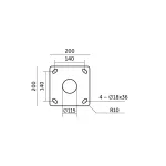 Słup BASE SV 3m Fi 60 mm szary Kobi KOBI-004429 KOBI