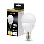 E14 LED-fényforrás, 8.5 W, Meleg fehér WW 3000K 1360lm, KOBI-004455 KOBI