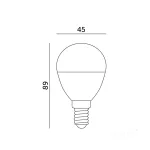 E14 LED-fényforrás, 8.5 W, Meleg fehér WW 3000K 1360lm, KOBI-004455 KOBI