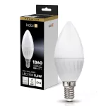 E14 LED-fényforrás, 8.5 W, Természetes fehér, Prémium NW 4000K 1360lm, KOBI-004459 KOBI