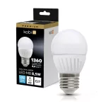 E27 LED-fényforrás, 8.5 W, Hideg fehér CW 6000K 1360lm, KOBI-004463 KOBI