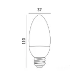 E27 LED-fényforrás, 8.5 W, Hideg fehér, Prémium CW 6000K 1360lm, KOBI-004466 KOBI