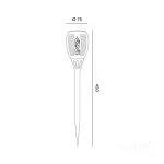 Solar garden lamp LED CANDELIO P 2700K IP44 black LED2B KOBI-004498 KOBI