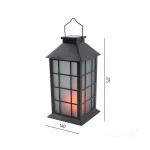 Solar garden lamp LED CANDELIO MILKY 1600K IP44 black LED2B KOBI-004500 SpectrumLED
