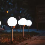 Solar bollard lamp LED SPHERE G2 20cm 4000K IP44 LED2B KOBI-004513 KOBI