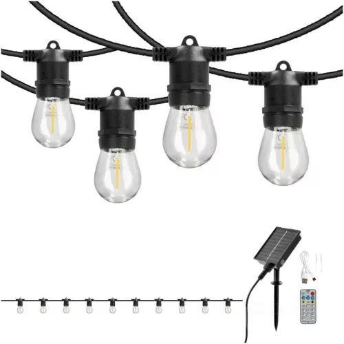 Solar garland LED STARLIGHT NEO 10m 10x0,042W E27 LED2B KOBI-004521 SpectrumLED
