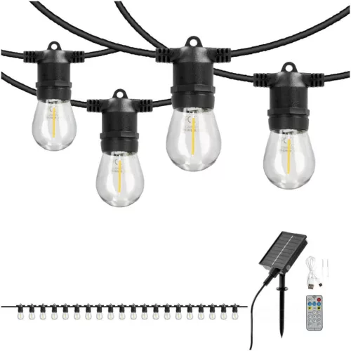 Solar garland LED STARLIGHT NEO 10m 20x0,042W E27 LED2B KOBI-004522 KOBI