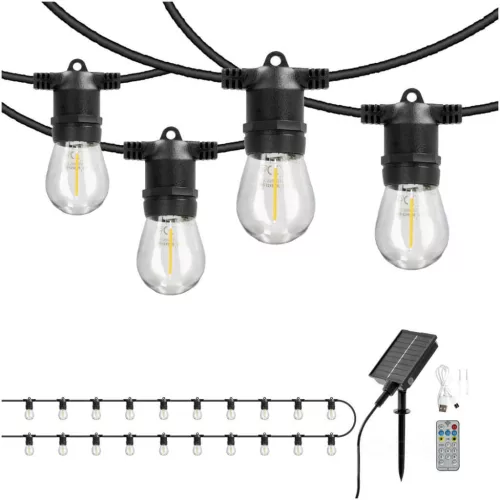 Solar garland LED STARLIGHT NEO 20m 20x0,042W E27 LED2B KOBI-004523 KOBI