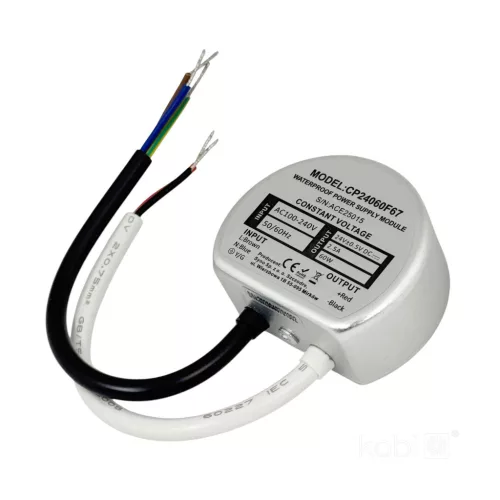 Hermetic LED Power Supply 24V 60W 2,50A IP67 KOBI-004584 KOBI